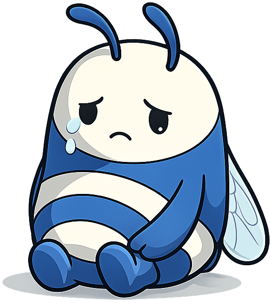 BeeL mascota triste